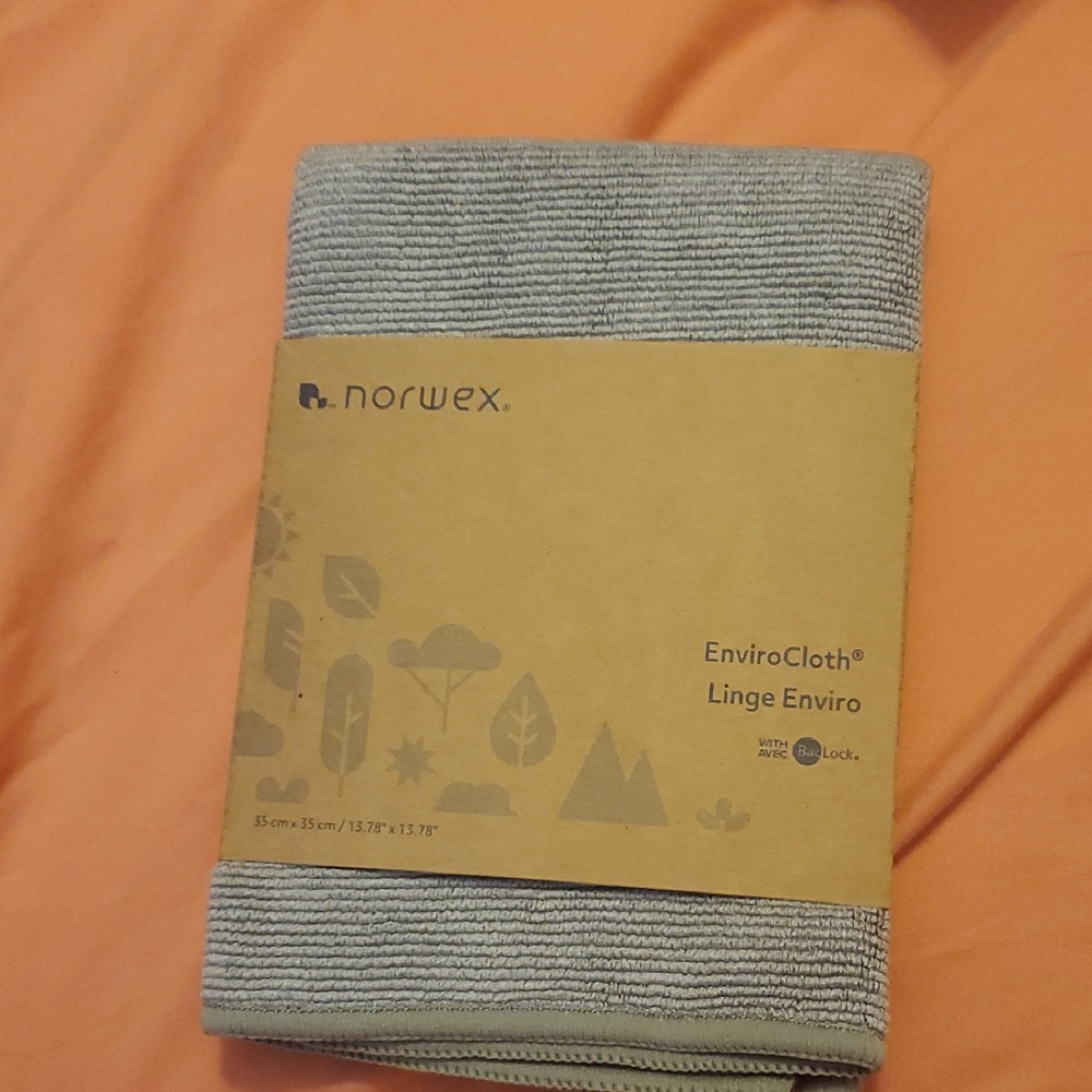 Norwex EnviroCloth Gray Microfiber Cleaning New.